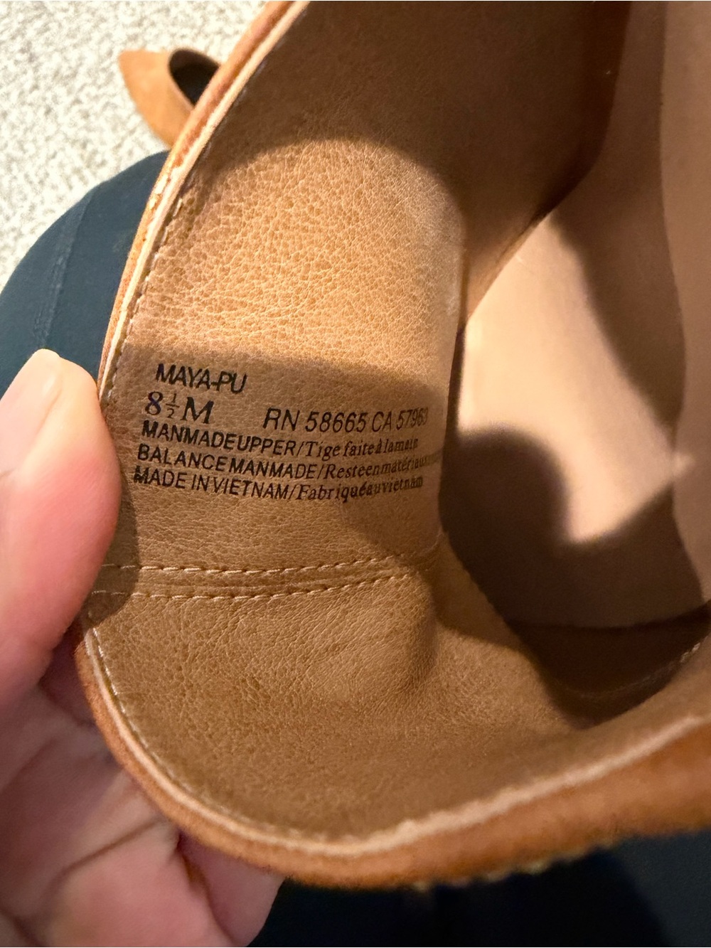 Abound Tan Suede Pointed-Toe Block Heel Mules - Picture 6 of 7